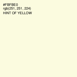 #FBFBE0 - Hint of Yellow Color Image